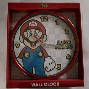 New in box Super Mario wall clock